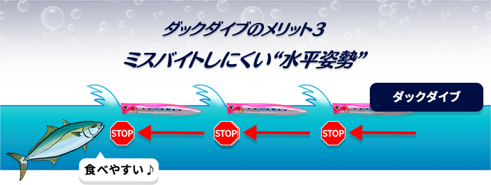 鸭子潜水的优点3 不容易打错的“水平姿势”